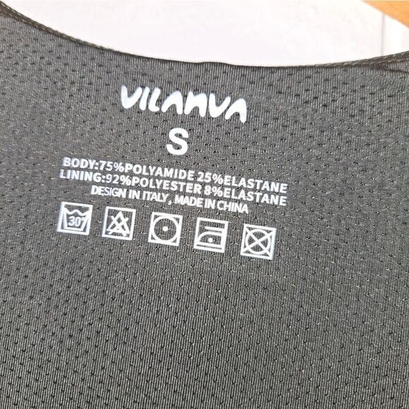 Vilanva Wide Leg flare Jumpsuit Square Neck One Piece Outfit Stretch Rom… small - Picture 4 of 12